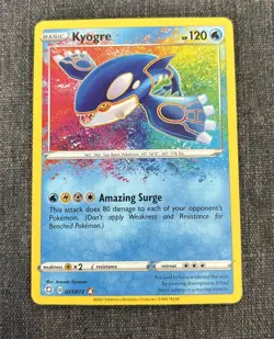 Holo Kyogre 021/072 Amazing Rare Shining Fates Pokemon TCG - Image 1