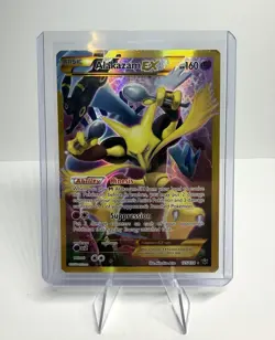 Alakazam EX Secret Rare Full Art Holo 125/124 Fates Collide Pokemon Card - Image 1
