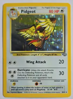 Pokemon Pidgeot Jungle Holo Rare 08/64 80 HP English Unlimited WOTC Vintage Card - Image 1