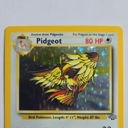 Pokemon Pidgeot Jungle Holo Rare 08/64 80 HP English Unlimited WOTC Vintage Card - Image 2