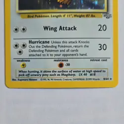 Pokemon Pidgeot Jungle Holo Rare 08/64 80 HP English Unlimited WOTC Vintage Card - Image 3