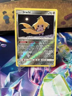 Pokemon 2019 Sun And Moon Jirachi Holo Rare 99/181 TCG Game Card - Image 2