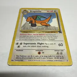 💎DRAGONITE #5 Black Star Promo WB The First Movie Rare WOTC Pokemon Card💎 - Image 1