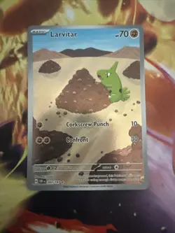 Larvitar Holo Pokemon Card 203/197 Sv03: Obsidian Flames - Image 1