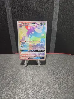 Vileplume GX 250/236 -Sun & Moon: Cosmic Eclipse Pokemon Card Rainbow Full Art - Image 1