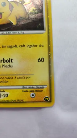 Pokemon Pikachu World Collection PW9 Holo Promo Portuguese 2010 Card - Image 5