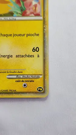 2010 Pikachu Pokemon World Collection PW French Holo Card - Image 5
