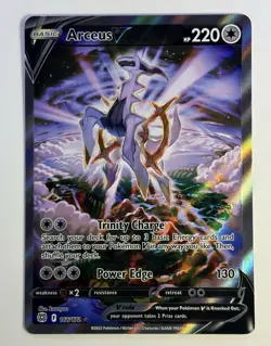 Pokemon Arceus V Full Art Ultra Rare Holo Brilliant Stars 166/172 TCG Card - Image 1