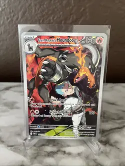 Team Rockets Houndoom Illustration Card 191/182 Sv10: Destined Rivals - Image 1