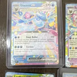 Pokemon Holo EX Tera Lot - Glaceon, Sylveon, Cyclizar, Leafeon, Flygon - 7 Cards - Image 2