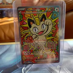 Meowth Ex 121 SIR Pokemon Card Perfect Order - Image 1
