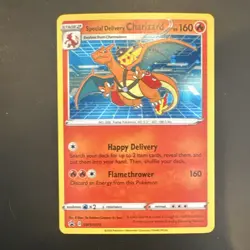 Pokemon Special Delivery Charizard SWSH075 Promo Holo 160 HP Card - Image 1