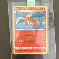 Pokemon Special Delivery Charizard SWSH075 Promo Holo 160 HP Card - Image 3