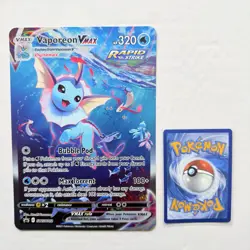 JUMBO CARD SET Vaporeon VMAX SWSH182 Jolteon VMAX SWSH184 Flareon VMAX SWSH180 - Image 2