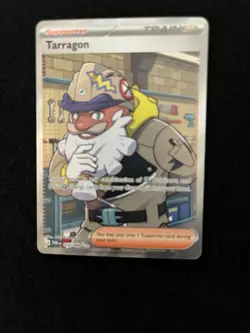 Pokemon TCG Tarragon Trainer Supporter Full Art Foil Card 170/088 English - Image 1