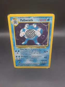 Poliwrath - Base set Holo Spanish 13/102 Pokemon Card HP - Image 1