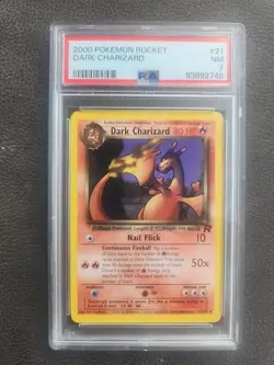 Dark Charizard Team Rocket Pokemon Card WOTC NM Mint PSA 7 - Image 1