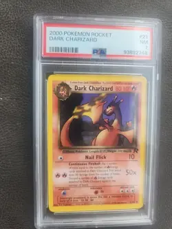Dark Charizard Team Rocket Pokemon Card WOTC NM Mint PSA 7 - Image 2