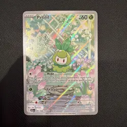 Pokemon TCG Petilil Illustration Rare Blackbolt Card 091/086 NM/M - Image 1