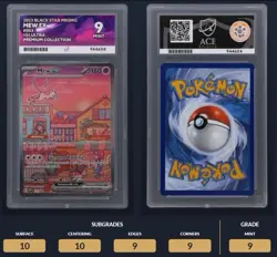 Pokemon TCG Mew EX SVP 053 Ace 9 Black Star Promo Card 2023 - Image 1