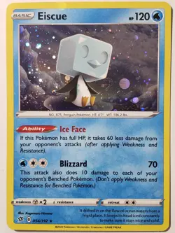 COSMOS HOLO Eiscue 054/192 NM EXCLUSIVE Rebel Clash Pokemon Card Kagemaru Himeno - Image 1