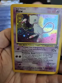 Pokemon Black Star Mew League Promo HOLO #9 SWIRL MP - Image 3