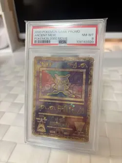 Pokemon Card Japanese 2000 Ancient Mew MOVIE Promo PSA8 - Image 1
