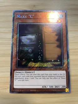Yugioh! 1x Maxx "C" RA04-EN150 Platinum Secret Rare 1st Ed NM - Image 2