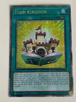 Yugioh Toon Kingdom x 3 - 1st QCR Quarter Century Secret Rare NM - Free Holo - B - Image 4