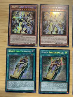 3x Core Imsety, Glory of Horus MP24 Prismatic Secret 1st NM YuGiOh Sarcophagus - Image 2