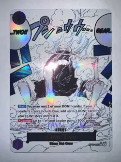 One Piece CCG Gear Two OP11-080 Alt Art a Fist of Divine Speed - Image 1