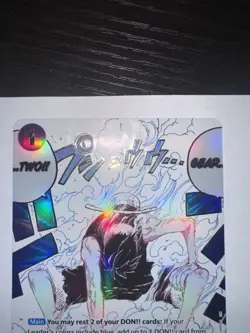 One Piece CCG Gear Two OP11-080 Alt Art a Fist of Divine Speed - Image 2