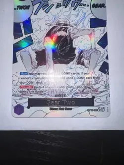 One Piece CCG Gear Two OP11-080 Alt Art a Fist of Divine Speed - Image 4