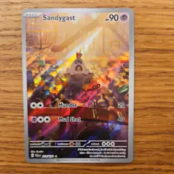 Pokemon TCG Sandygast Holo Illustration Rare Card Paldea Evolved 214/193 - Image 1