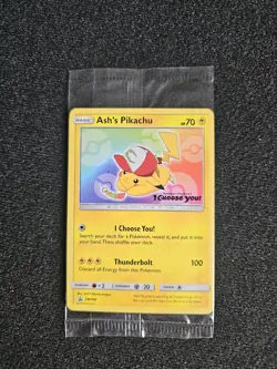 Pokemon TCG - Ash's Pikachu - SM108 - Black Star Promo - Sealed - Image 1