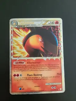 Typhlosion (Prime) 110/123 Ultra Rare HeartGold SoulSilver Pokemon Card MP - Image 1