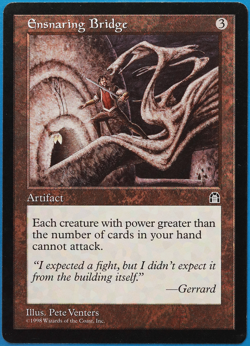 Ensnaring Bridge Stronghold NM Artifact Rare MAGIC CARD (ID# 501543) ABUGames - Image 1