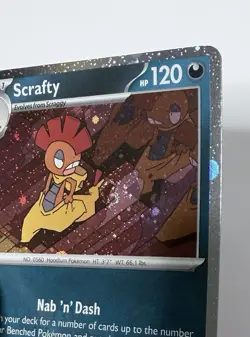 Scrafty Promo #188 Journey Together Cosmos Holo Pokemon Card -Running Swirl🌀 - Image 1