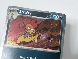 Scrafty Promo #188 Journey Together Cosmos Holo Pokemon Card -Running Swirl🌀 - Image 2