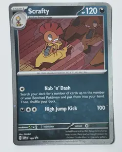 Scrafty Promo #188 Journey Together Cosmos Holo Pokemon Card -Running Swirl🌀 - Image 3