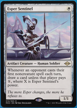Esper Sentinel Modern Horizons 2 NM Artifact White Rare CARD (501544) ABUGames - Image 1