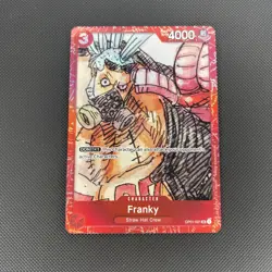 One Piece TCG - Franky (OP01-021) Red Film English Card Exclusive - Image 1