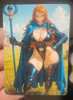 Girl # 75 Oppai Goddess Story Full Art Glossy Anime Trading Card Waifu TCG ACG - Image 1