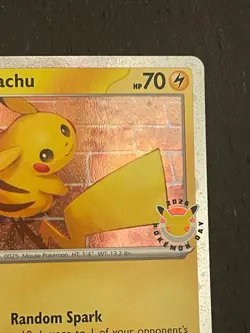 Pikachu (Pokemon Day 2026) 051/162 Rev Holo – Fast Ship – B-Sting Cards - Image 3
