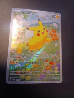 Pokemon TCG SVP088 Pikachu Black Star Promo Full Art Holo Card - Near Mint - Image 1