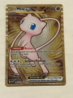 Pokemon TCG Mew EX Metal Gold NM 205/165 Scarlet & Violet 151 Promo Card - Image 1