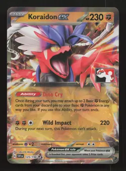 Koraidon ex 125/198 Double Rare Prize Pack Series Cards NM 2022 - Image 1