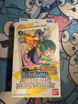 Digimon Card Game Starter Deck Heaven’s Yellow ST-3 Sealed Includes Booster Pack - Image 1