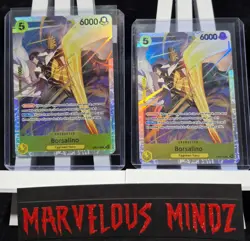2x One Piece Card TCG Borsalino SR OP-15/Eb04-058 NM. - Image 1