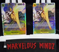 2x One Piece Card TCG Borsalino SR OP-15/Eb04-058 NM. - Image 2